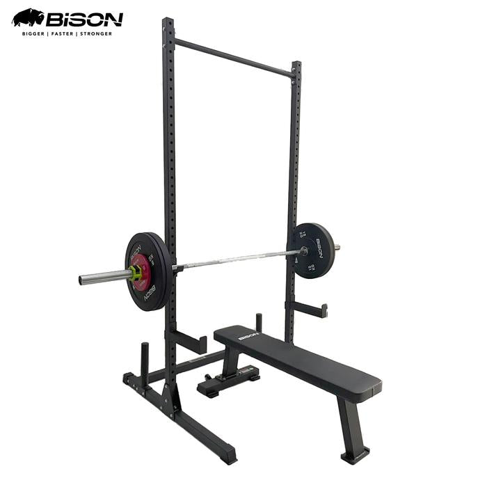 Bison Half Rack 50mm Classic Gym Fitness