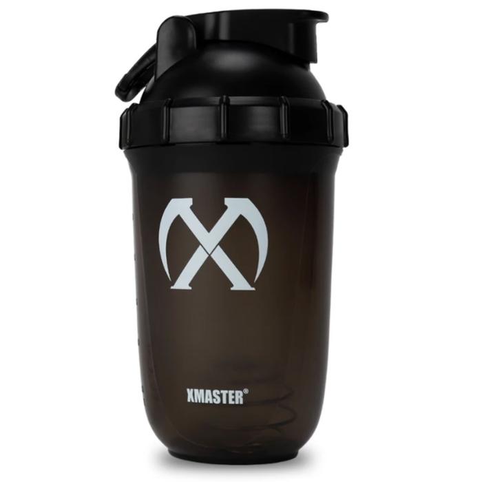 XMASTER 500ml Shaker Bottle Protein with Stainless Steel Whisk Ball 100% Leak Proof ROGUE Portable Botol - PP White