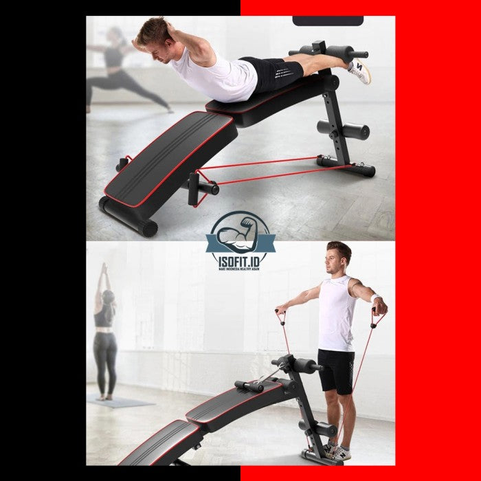 Gym Bench Press Portable / Kursi Alat Fitness bisa dilipat