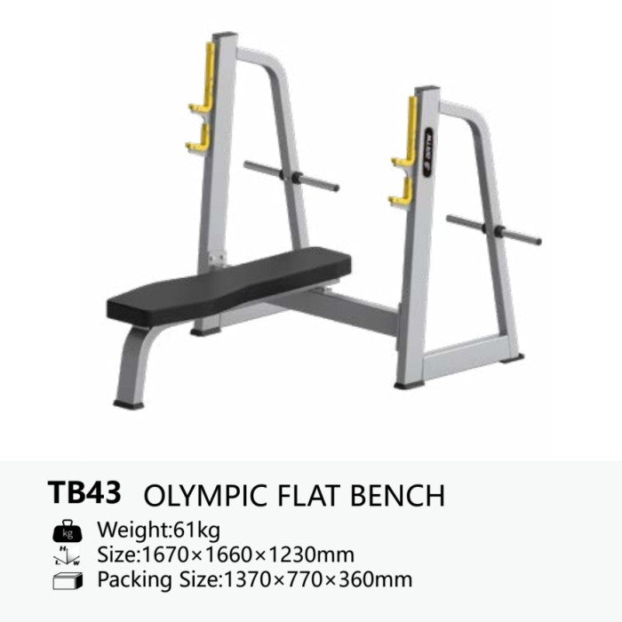 BRTW TB43 Olympic Flat Bench Press / Comercial Equipment Fitness