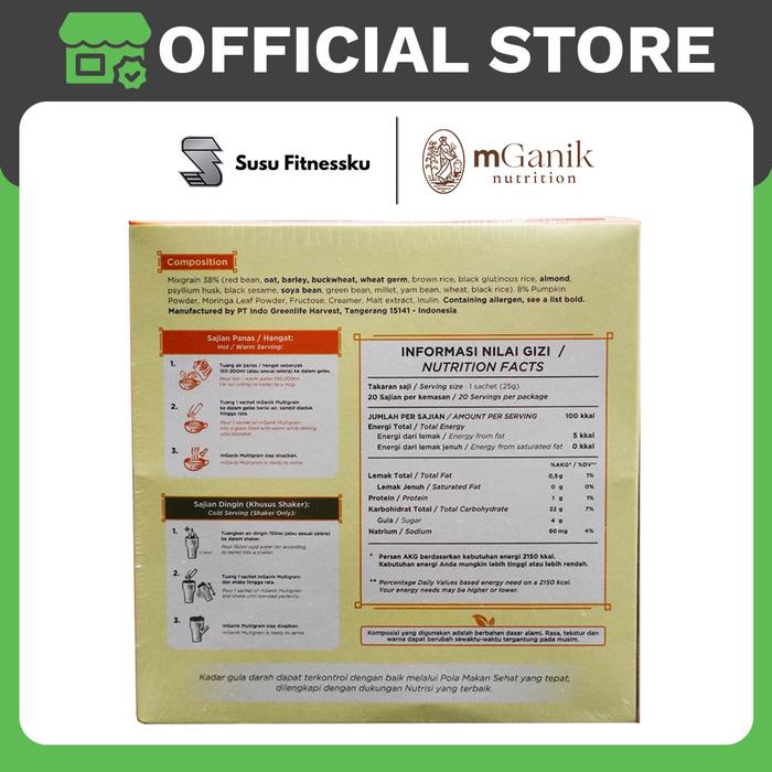 mGanik Multigrain Labu Kuning 500gr - Suplemen Diabetes