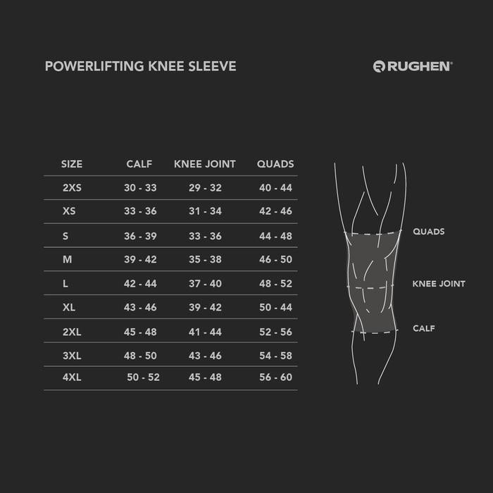 RUGHEN Powerlifting Knee Sleeve 7mm - XS
