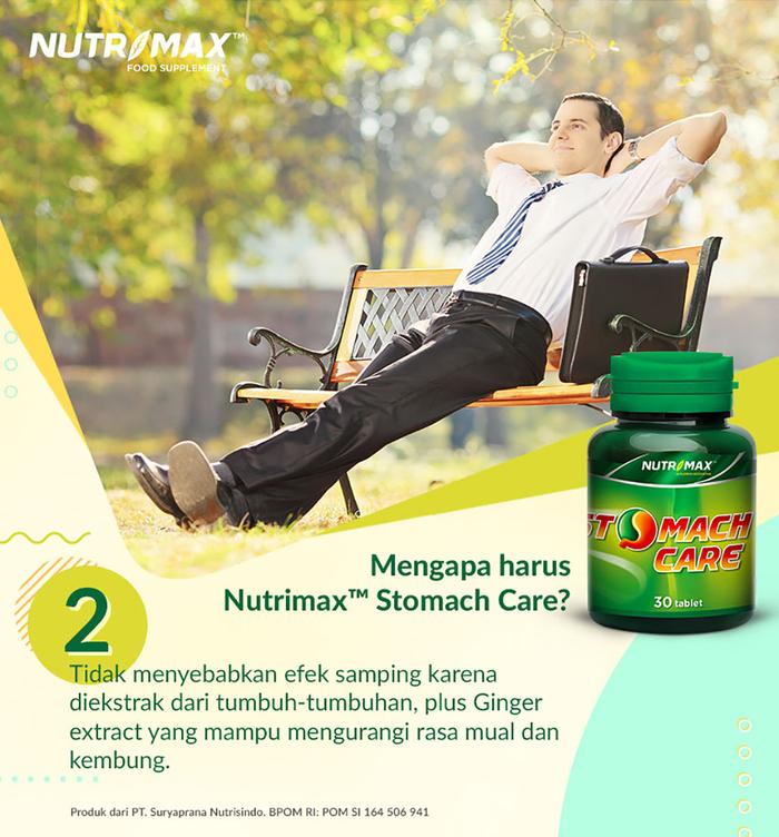 Nutrimax Stomach Care Isi 30 Tablet Menjaga Kesehatan Pencernaan - 30 Tablet
