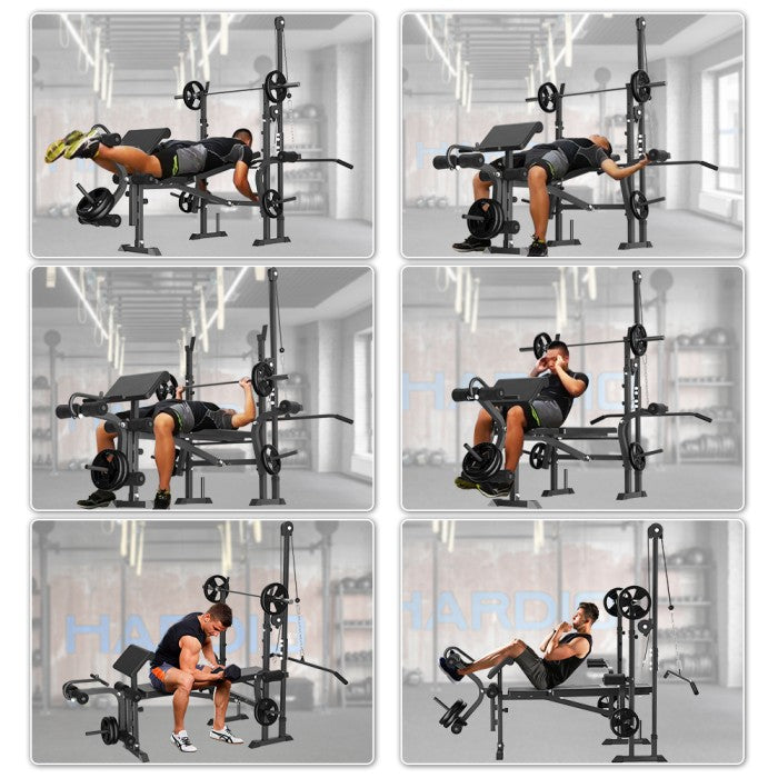 OneTwoFit New Bench Press Weightlifting Bench Adjustable Multi Gym Weight Bench Dumbbell Stool