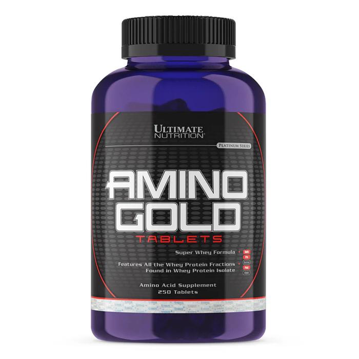 Ultimate Nutrition Amino Gold/1500mg suplemen fitness / 100% whey isolate / suplemen gym / suplemen protein / massa otot - 250 Tabs