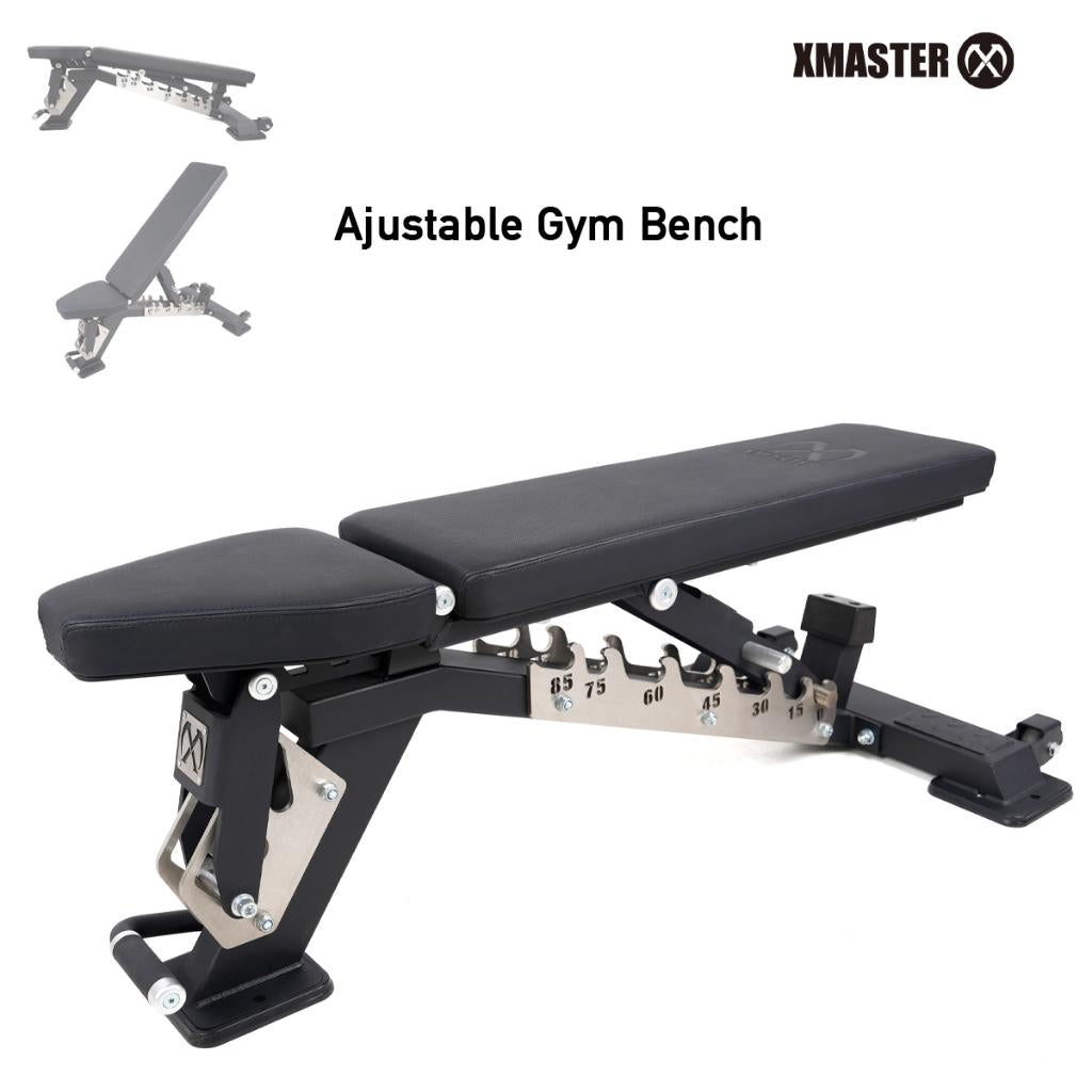 XMASTER Adjustable Gym Bench Fitness Strength Flat Bench CrossFit Bodybuilding Powerlifting ROGUE - Adjustable Bench Pro