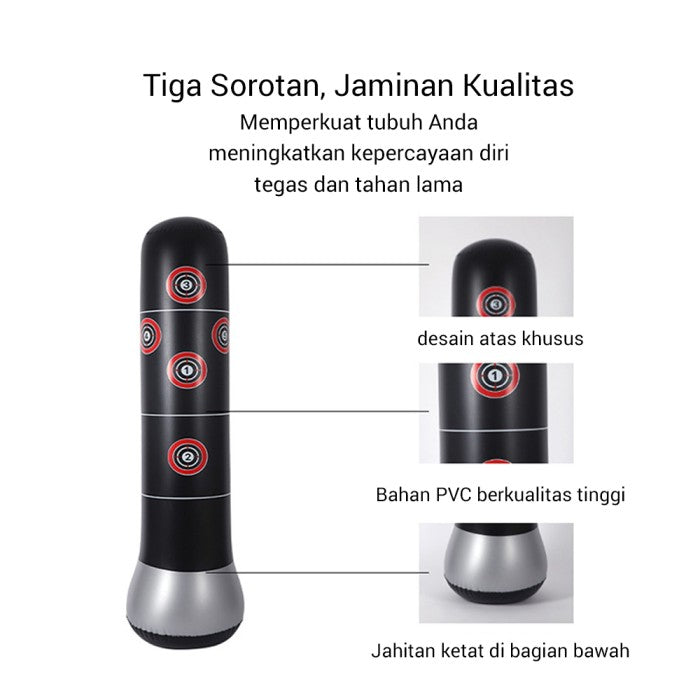 OneTwoFit Alat samsak Tinju 160 Cm Tinju Berdiri Standing Dewasa - SAMSAK