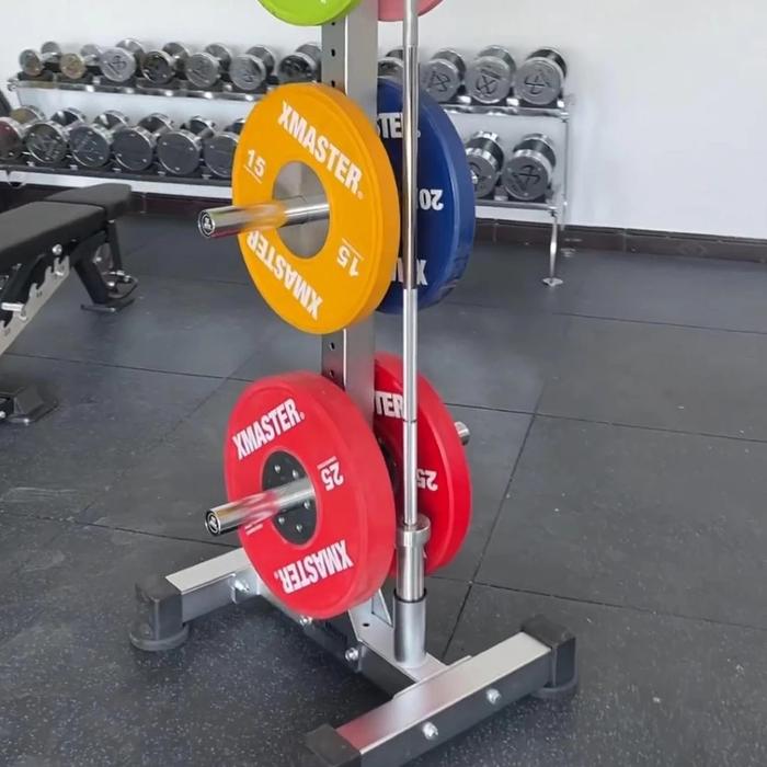 XMASTER Plate Tree Rak Penyimpanan Beban 600KG - Storage Bumper Gym, Alat Fitness Home Gym