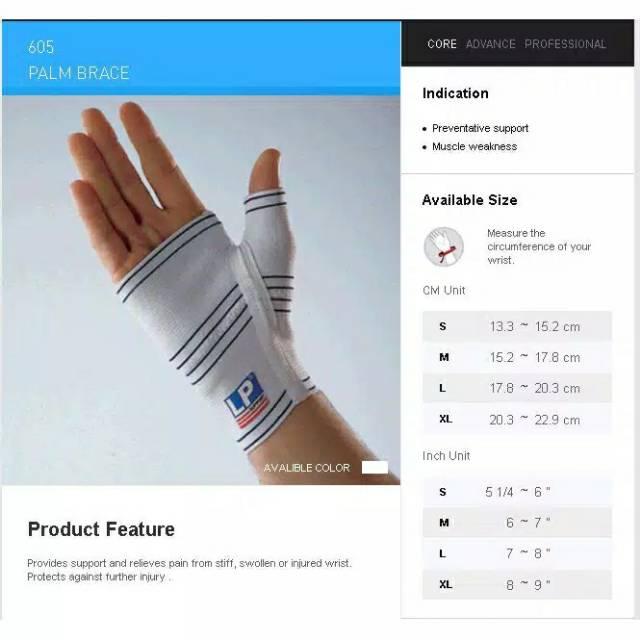 LP SUPPORT PALM BRACE LP-605 - S, Tangan Kanan