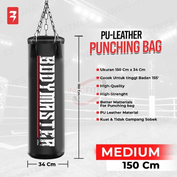BODYMASTER Premium Sandsack Punching Bag BM-E035 Samsak Tinju Boxing - 120CM WHITE