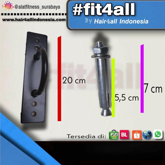 F307 ROPE FIXING SET PAKU TEMBOK LANTAI PENAHAN TALI KAYU MULTIFUNGSI