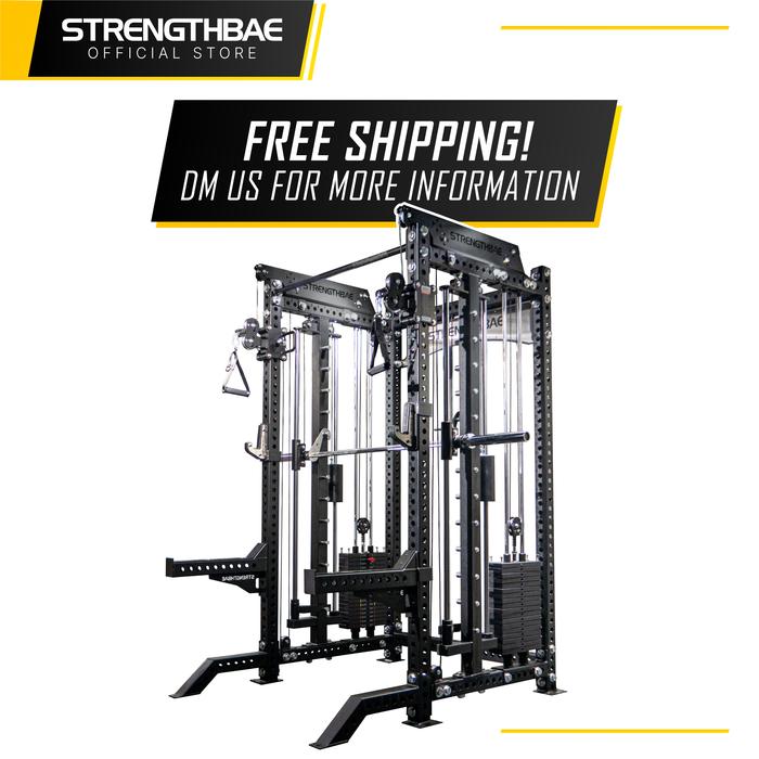 Evolve All in One Trainer STRENGTHBAE Upgradeable Power Rack Smith Machine Cable Machine Home Gym 1 Sisi - Rack+Cable75kg