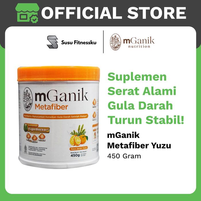 Mganik Metafiber 450 Gram - Suplemen Diabetes - Leci