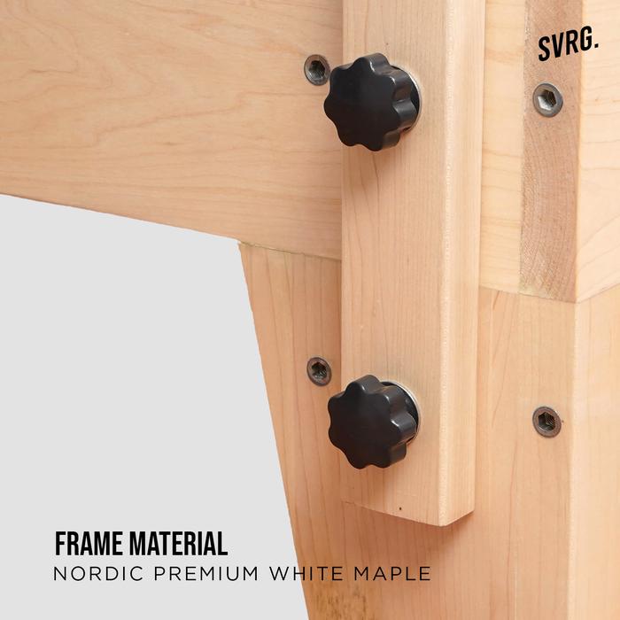 Pilates Reformer X Fordable - Maple Wood - SVRG - Alat Gym - Alat Pilates - Spesifikasi
