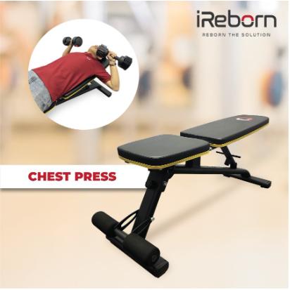 Adjustable Bench Press Bangku Sit Up Multifungsi Kursi Gym Foldable
