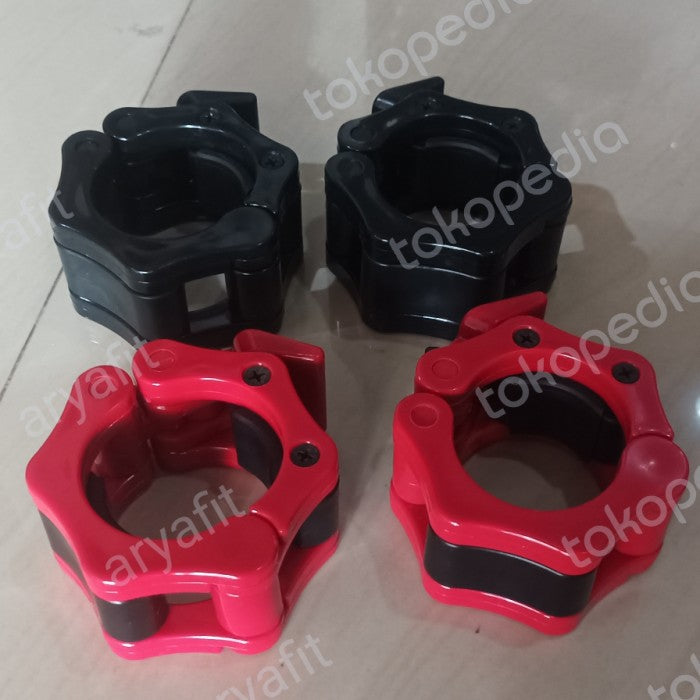 Olympic clamp collars penjepit bar - Hitam