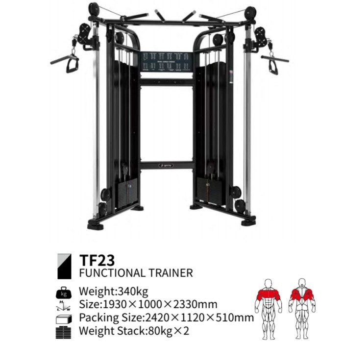 BRTW FITNESS Dual Pulley Adjustable TF23/ Fuctional /Gym / Fitness