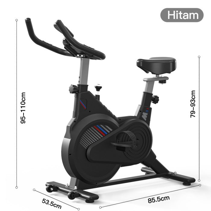 OneTwoFit Spinning Bike LCD Monitor Adjustable Seat 8KG Flying Wheel Exercise Bike Alat Gym Sepeda Statis