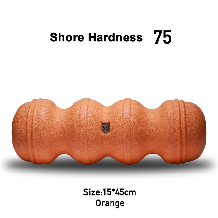 : XMASTER Foam Roller High Hardness Yoga Massage Otot Fitness Gym Recovery Pilates Peregangan Pemulihan Pijat otot - Grey-Hardness75