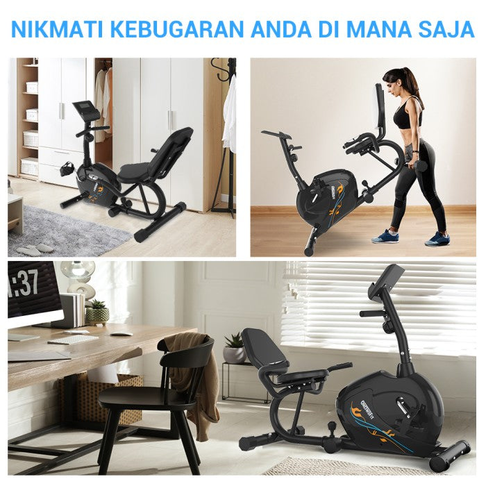 OneTwoFit Sepeda Statis Kardio Recumbent Bike Spinning Bike