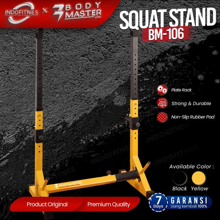 BODYMASTER Squat Stand BM-106 Tiang Rak Barbel Bench Press Power Rack - BELUM ONGKIR