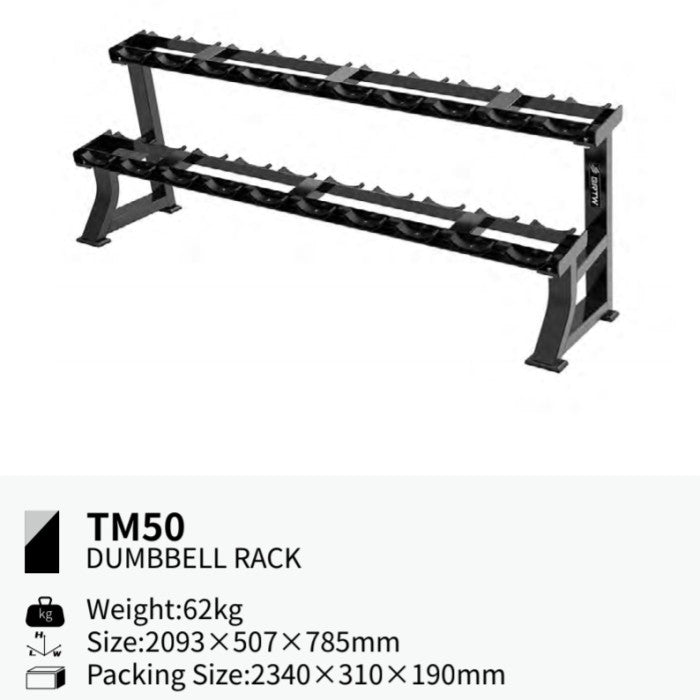 BRTW FITNESS Dumbell Rack TM50/Gym / Comercial Fitness