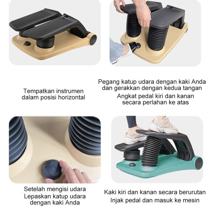OneTwoFit New Stepper Leg Arm Fitness Exercise Air Climber Steper