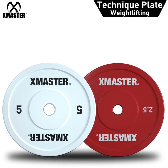 XMASTER Technique Plate Diameter 450mm Weightlifting Fitness gym CrossFit Training ROGUE ELEIKO - 2.5kg Sepasang