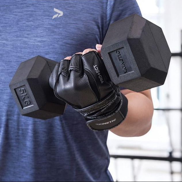 Kinetic Sarung Tangan Olahraga Max Protect Gym Gloves Pelindung Tangan Olahraga Weight Lifting Wristband Protection Sport Gloves - M