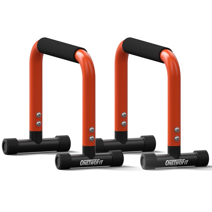 OneTwoFit Alat Push Up Stand Bar Fits Parallettes Push Up Bar - Hitam