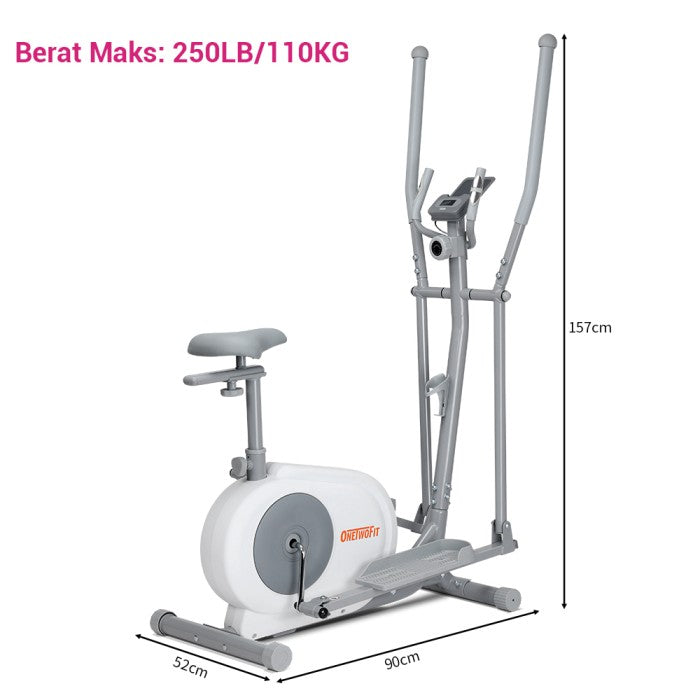 OneTwoFit Orbitrack Spinning Bike Magnetic Bike Elliptical Bike