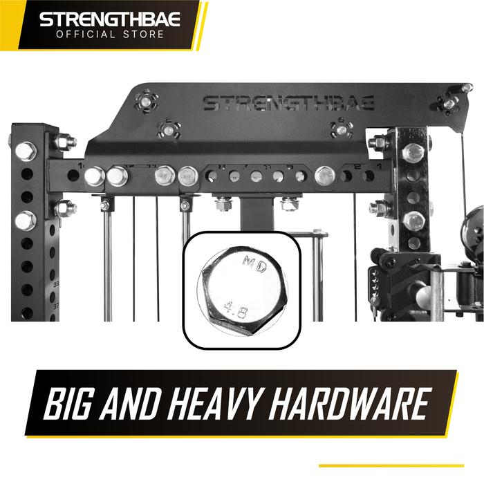 Infinity All in One Trainer STRENGTHBAE Smith Machine Power Rack Cable Machine Home Gym 1 Sisi - Rack Saja