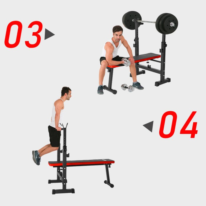 Onetwofit Bench press kecil Multi fungsi Berat Bangku
