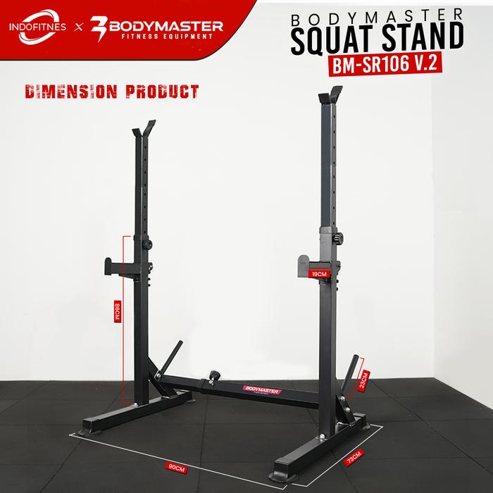 BODYMASTER Squat Stand BM-106 Tiang Rak Barbel Bench Press Power Rack