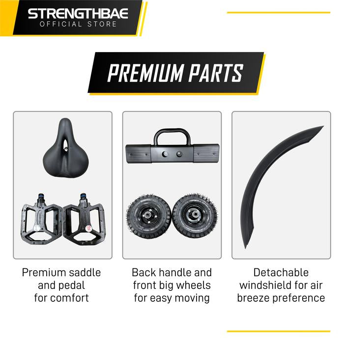 Air Bike STRENGTHBAE Crossfit Commercial Spin Spinning Sepeda Statis