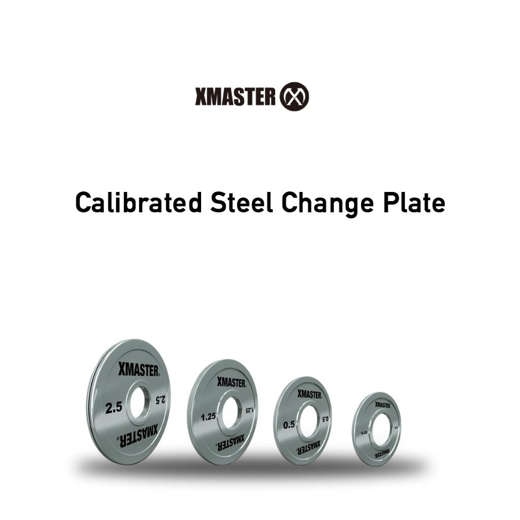 XMASTER Calibrated Steel Powerlifting Change Plate berat 0.25/0.5/1.25/2.5/5/10/15/20/25kg Chromed IPF standard Strength ROGUE ELEIKO - 0.25KG for pair