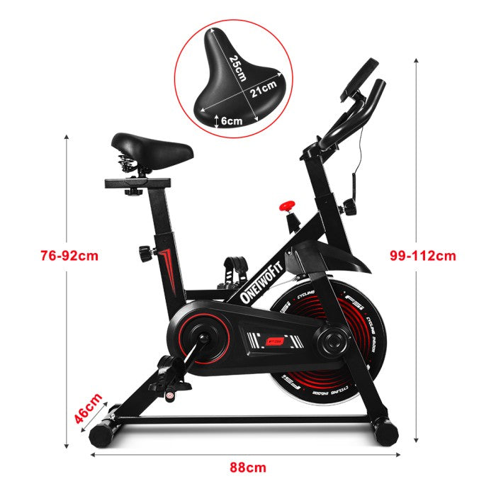 OneTwoFit Spinning bike Exercise Bike Spin Sepeda Statis Alat Fitness