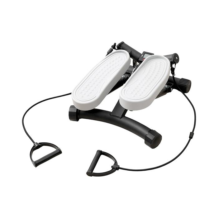 KINETIC MINI STEPPER DENGAN RESISTANCE BAND - HITAM