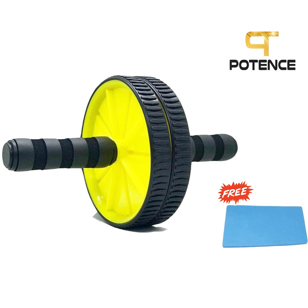 DOUBLE WHEEL POTENCE / AB ROLLER WHEEL / RODA GYM