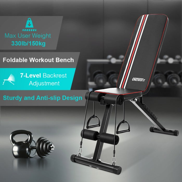 Onetwofit Multi fungsi sit up peralatan bangku dumbbell alat olahraga