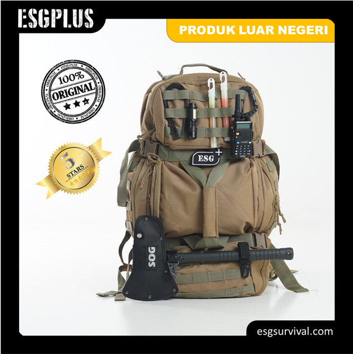 Tas Keselamatan Darurat Bencana Survival Bag - ESG NOMAD LITE - Hitam