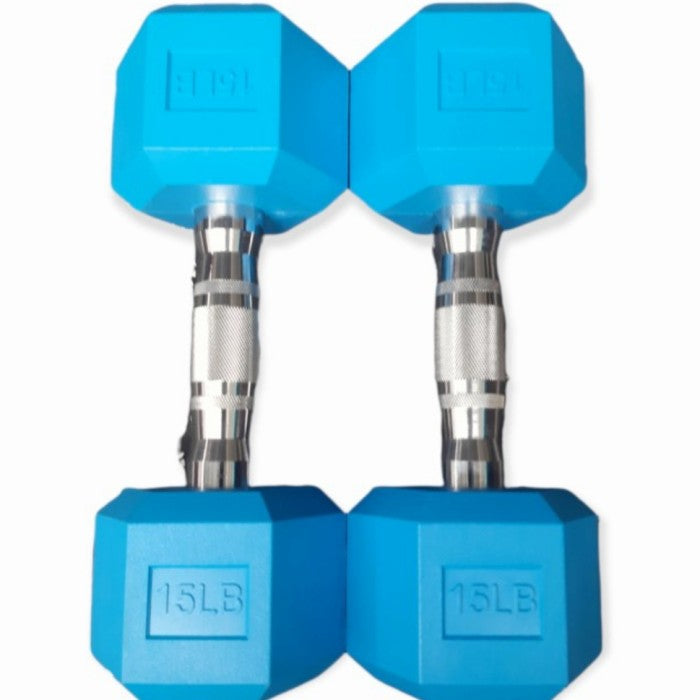 Hex Dumbbell Blue 2*15LB
