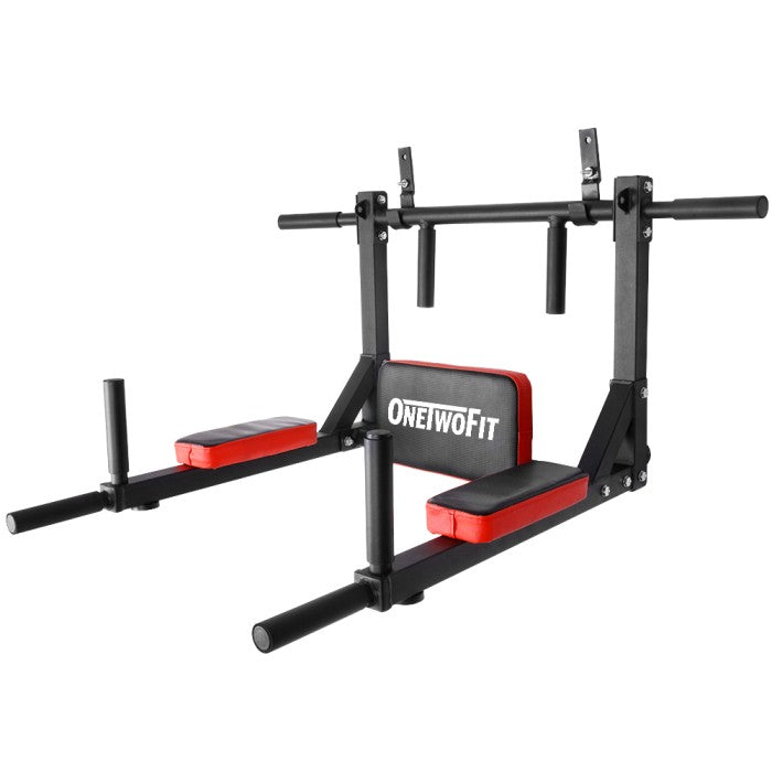 OneTwoFit Multifunctional Wall Mounted Pull Up Bar/Chin Up bar