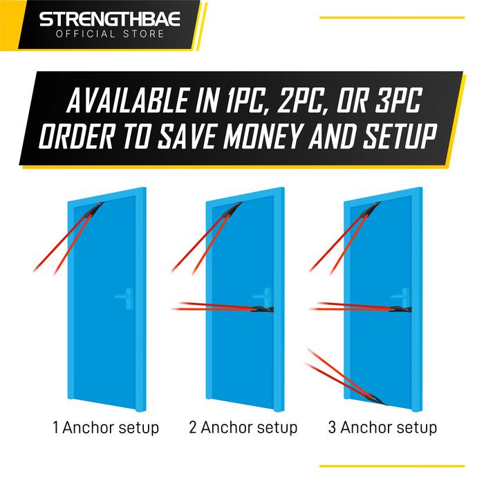 Door Anchor STRENGTHBAE Resistance Band Bands Tubes Suspension Strap