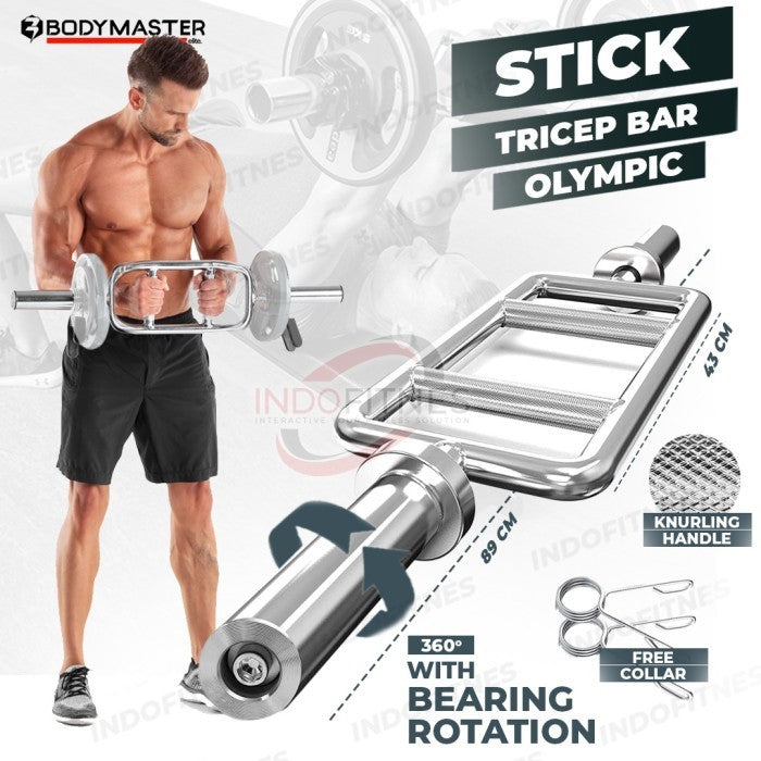 BODYMASTER Stick Tricep Diameter 5cm Triceps Chrome Bar Dumbell Barbel - Stick BM-A159
