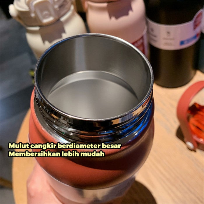 OneTwoFit Vacuum Cup Termos Stainless Steel water bottle Minum Dengan