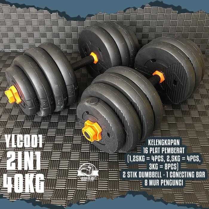 DUMBELL SET SNJ-03 / Barbel / Dumbbell Set / Alat Angkat Beban / Alat Fitness New Varian - SNJ03 3IN1-10KG