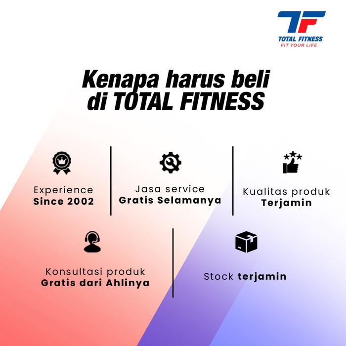 TOTAL FITNESS Alat Olahraga Rumah Big Elliptical Cross Trainer TL-388E
