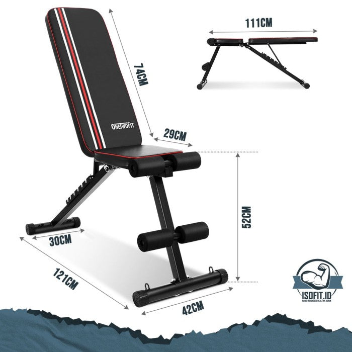 Adjustable Gym Bench Press / Kursi Alat Fitness Rumah