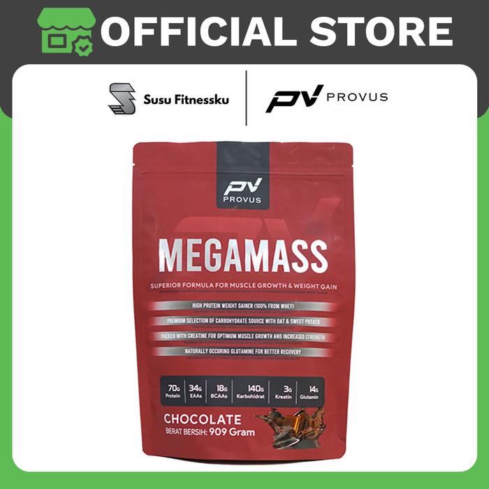 Provus Mega Mass 2 Lb - 4 Serving Weight Gainer - Vanila, Handuk